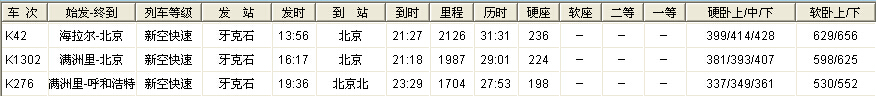 牙克石到黄山旅游