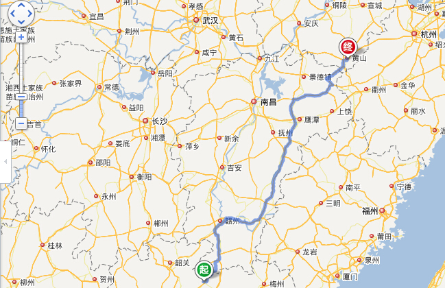 连平到黄山旅游